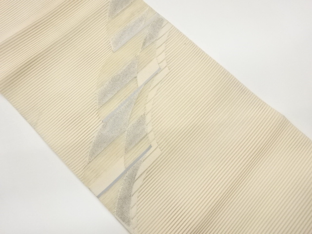 JAPANESE NAGOYA OBI FOR SUMMER / WOVEN ABSTRACT STRIPE